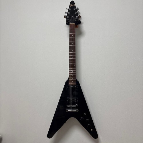 Gibson 80s flying ebony - flying,