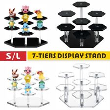 Clear Acrylic  Cupcake Stand Display Wedding Party 7 Tiers Cup Cake Holder Xmas