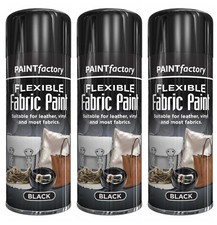 3x BLACK Fabric Spray Paint