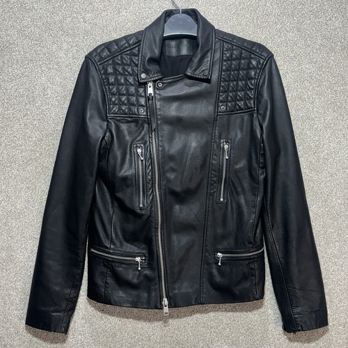 Allsaints rowley leather biker - allsaints,