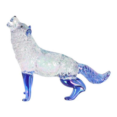 Crystal glass wolf - wolf, ornament