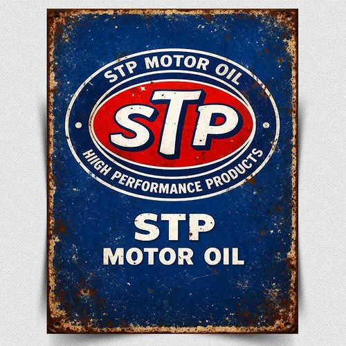 Stp motor oil - oil, wall