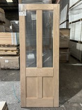 Oak Deco 4 Panel Glazed
