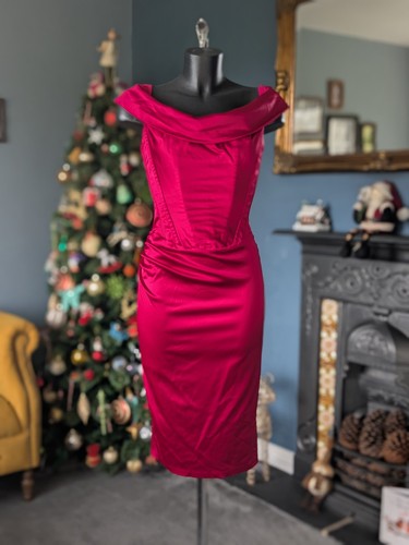Diva catwalk pink satin corset - pink,