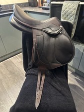 Devoucoux Chiberta Lab Jump Saddle 17.5 Inch Brown Medium 