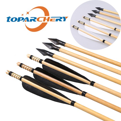 Archery wooden arrows with - archery,