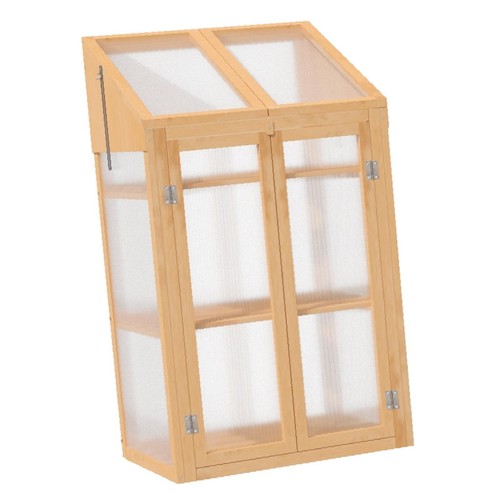 Wooden mini greenhouse - wooden,