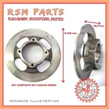 Front brake disc pair kit Ø