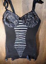 Genuine Vintage Stripey Corselette, Treo brand, 34B ?