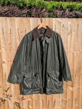 Barbour Vintage A400 Northumbria Wax Waterproof Green Jacket Coat Size C 42