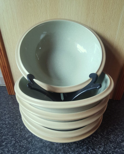 Stoneware side plates - side, x