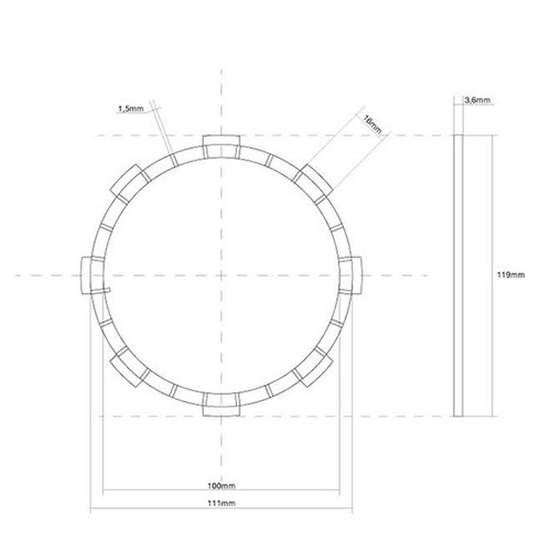 Single clutch disc - single,