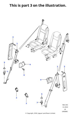 Land rover genuine - land, bracket