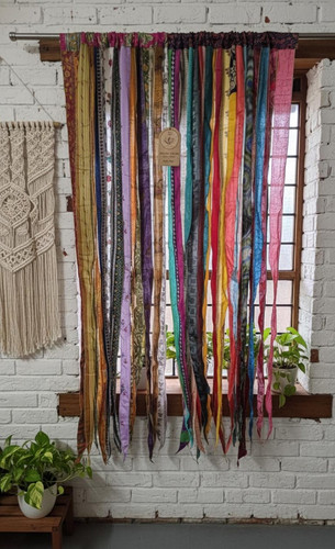 Handmade silk sari - 2, pc