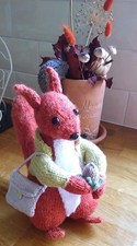 Handknitted Squirrel Soft Toy