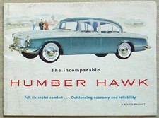 HUMBER HAWK Car Sales Brochure 1959 #583/H - 2/19/40