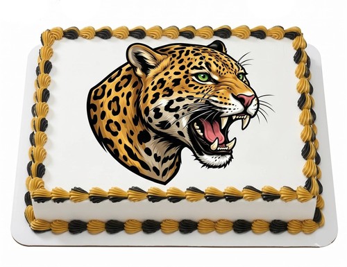 Jaguar mascot edible cake - mascot,