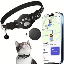 Cat Tracker GPS Collar for Cats Electronic Pet Locator Waterproof Collar UK