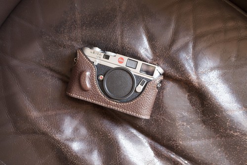 Genuine real leather half - real,