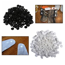 KAM Snaps Plastic Black White