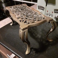 vintage Brass Oblong Trivet