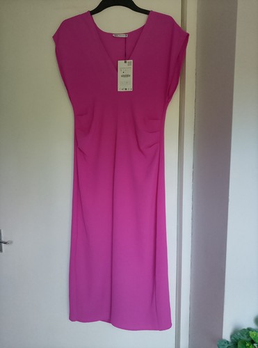 Zara magenta purple pink dress - purple/pink,