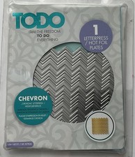 Todo Chevron Letterpress Hot