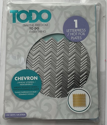 Todo chevron letterpress hot - letterpress,
