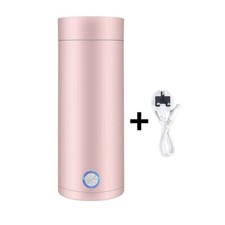 Portable Electric Kettle 400ml Thermal Cup Hot Water Tea Coffee Heater Travel UK