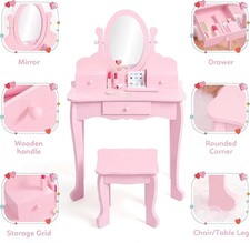Kids' Vanity Set with Mirror