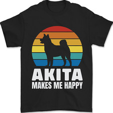 Akita Makes Me Happy Funny Dog
