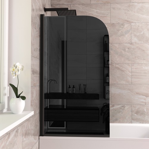 800 curved bath screen matt - 800,