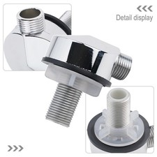 Flexible Compatibility Chrome Color Shower Elbow Outlet Hose Connector
