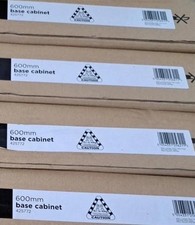 Homebase White Flat Pack Premium Kitchen Base Unit Cabinet Carcas 600mm(Reduced)