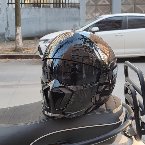 Retro motorcycle helmet abs - motorcycle,