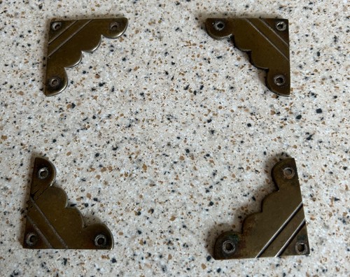 Antique solid brass corner