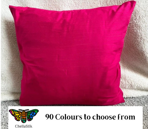 Raw silk cotton cushion - raw, cover