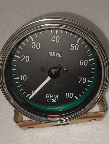 Smiths tachometer black chrome - black,