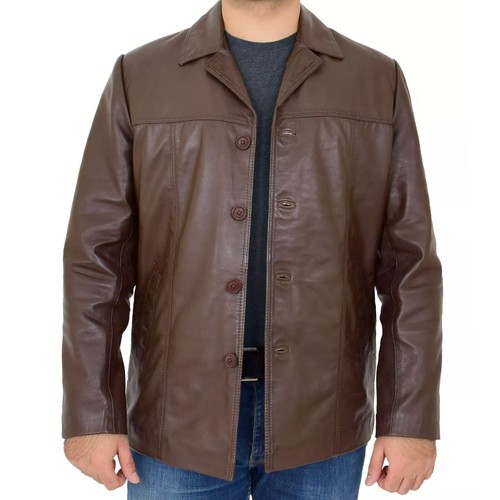 Men retro coat real - coat,
