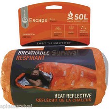 Thermal Escape Bivy Bivvy Sleeping Bag Mylar Survival Blanket Breathable Camping