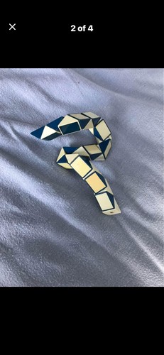 Vintage rubiks cube snake - cube,