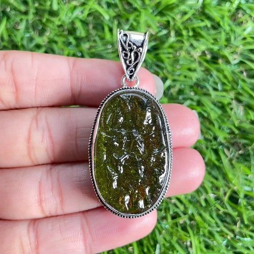 Beauty moldavite gemstone 925 - gemstone,