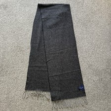 GANT Scarf Lambswool Made In Italy Grey Herringbone Mens