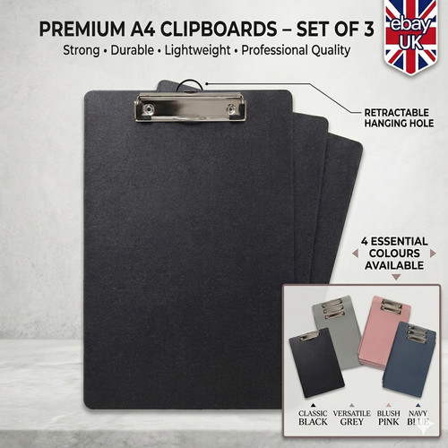 3pcs clipboards coloured - 3pcs,