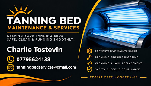 Tanning sun bed maintenance - bed,