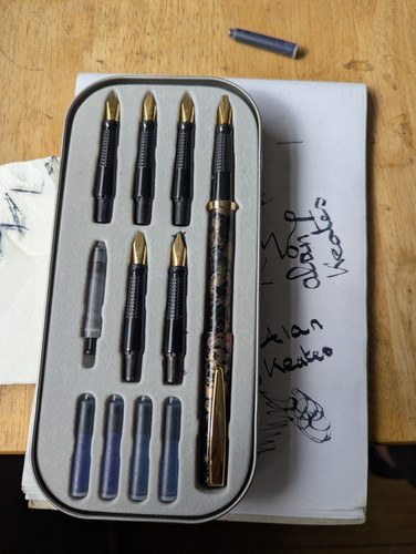 Manuscript pen calligraphy set - manuscript,