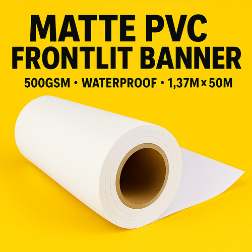 Matte laminated frontlit pvc - matte,
