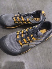 Merrell Trail Glove Shoes Mens Size 10.5 Gray Yellow Barefoot Vibram 