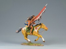 TEAM MINIATURES AMERICAN INDIANS IDA6028 SIOUX WARRIOR ADVANCING ON HORSE