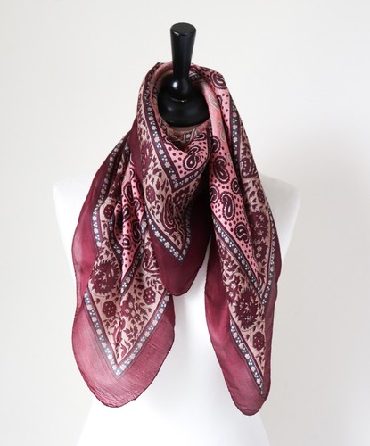 Vintage chiffon silk scarf - chiffon,